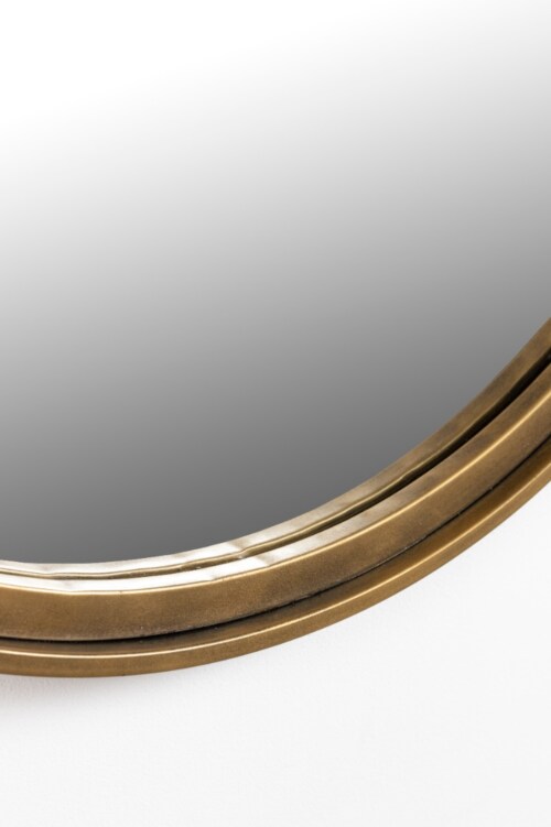 vanHarte Matz ovale spiegel-M-Brass