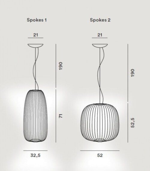 Foscarini Spokes 1 LED niet dimbaar hanglamp-Goud