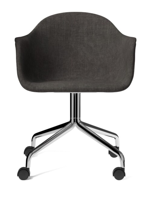 Audo Copenhagen Harbour gestoffeerde stoel - aluminium onderstel-Canvas 154