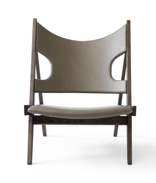 Audo Copenhagen Knitting Lounge fauteuil - Dark Stained Oak-Dakar 0311