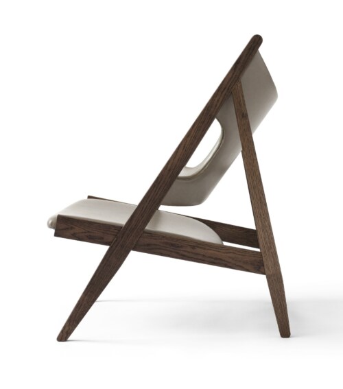 Audo Copenhagen Knitting Lounge fauteuil - Dark Stained Oak-Dakar 0311