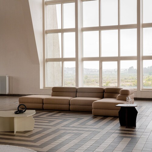 Studio HENK Layer sofabank-3,5 zits-Blauw
