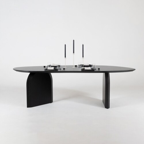 Studio HENK Amoeba tafel-220x100 cm-Zwarte lak