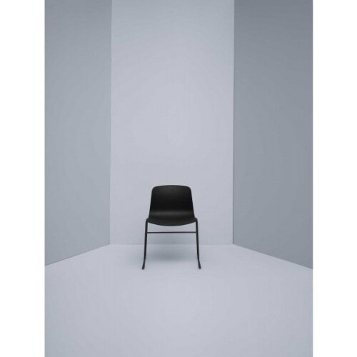 HAY About a Chair AAC08 zwart onderstel stoel- Dusty Blue