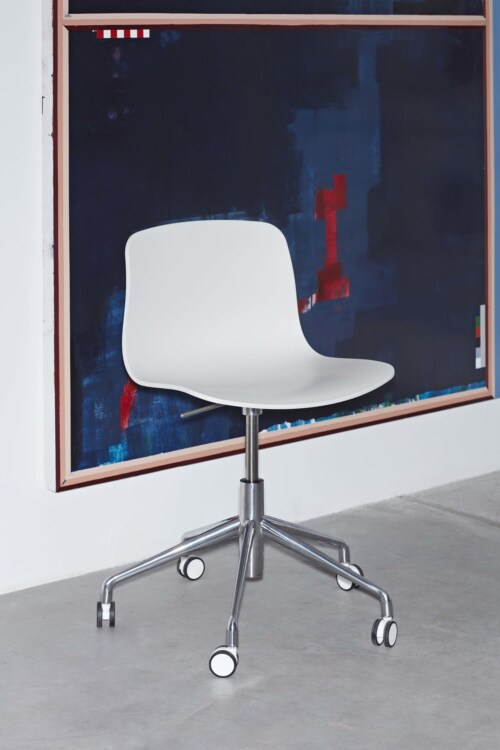 HAY About a Chair AAC50 gasveer bureaustoel - wit onderstel-Soft Brick