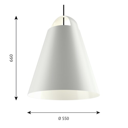 Louis Poulsen Above hanglamp-Wit-∅ 55 cm