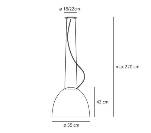 Artemide Nur Gloss LED hanglamp-Wit