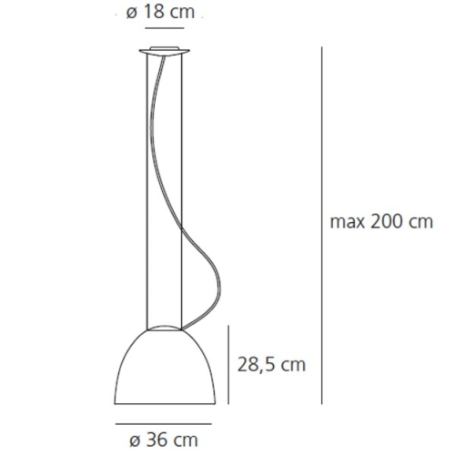 Artemide Nur mini LED hanglamp-Grijs
