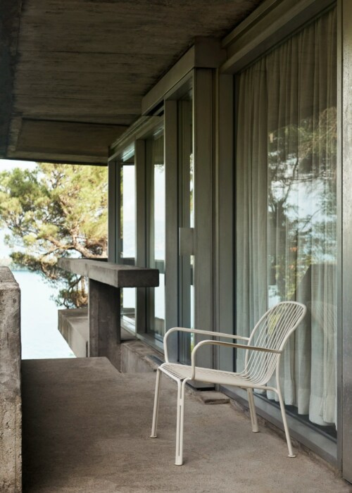 &tradition Thorvald SC101 loungestoel met armleuningen-Bronze green
