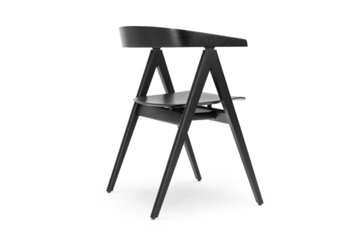 Gazzda Ava Oak Lacquered black Chair stoel-Zwart gelakt