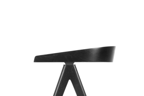 Gazzda Ava Oak Lacquered black Chair stoel-Zwart gelakt