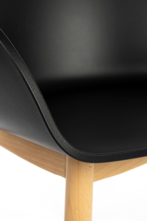 Zuiver Void armleuning stoel-Black-Oak