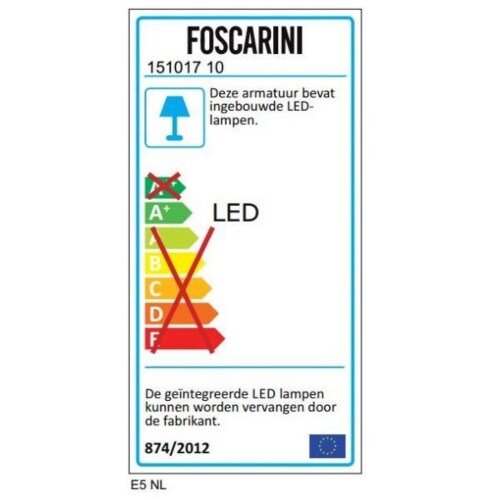 Foscarini Big Bang Large LED hanglamp-Wit