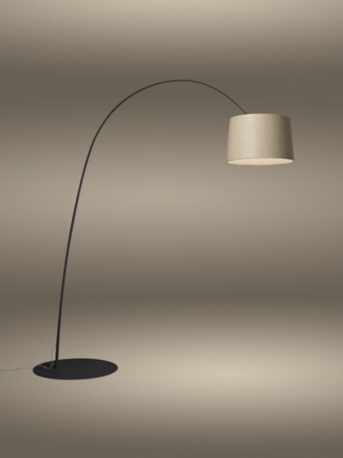 Foscarini Twiggy Elle Wood LED vloerlamp-Zwart
