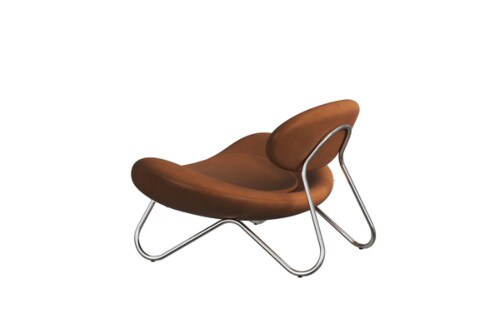 WOUD Meadow lounge stoel-Envy-Chrome-plated steel