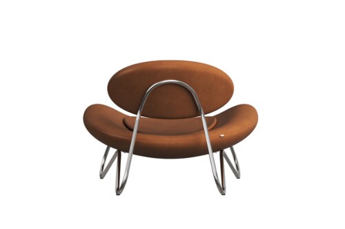WOUD Meadow lounge stoel-Envy-Chrome-plated steel