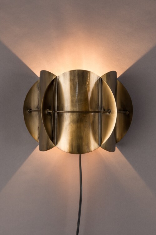 Dutchbone Corridor wandlamp-Messing