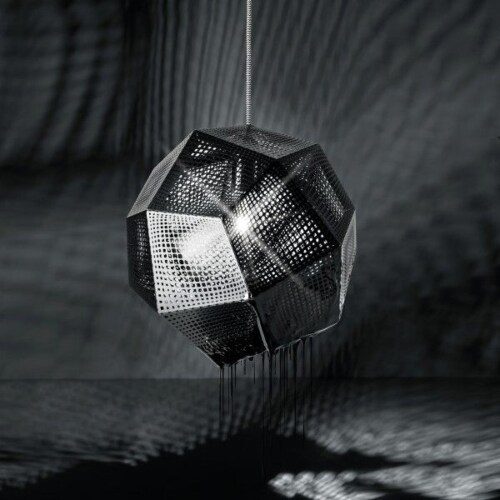 Tom Dixon Etch hanglamp-Zwart