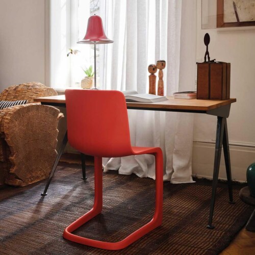 Vitra EVO-C stoel-Poppy rood