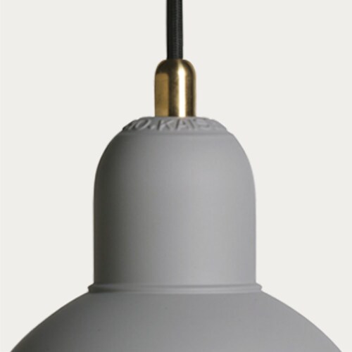 Fritz Hansen Kaiser Idell™ hanglamp -Easy grey & Brass