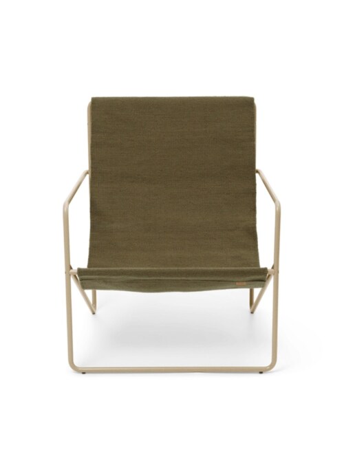 Ferm Living Desert cashmere fauteuil-Olive