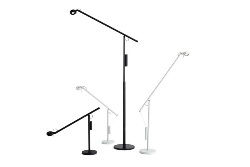 HAY fifty-fifty vloerlamp-Soft black