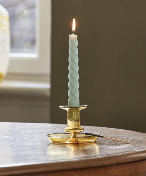 HAY Candle Twist kaarsen set van 6 Ø2.3-Green - Light Blue - Light Grey