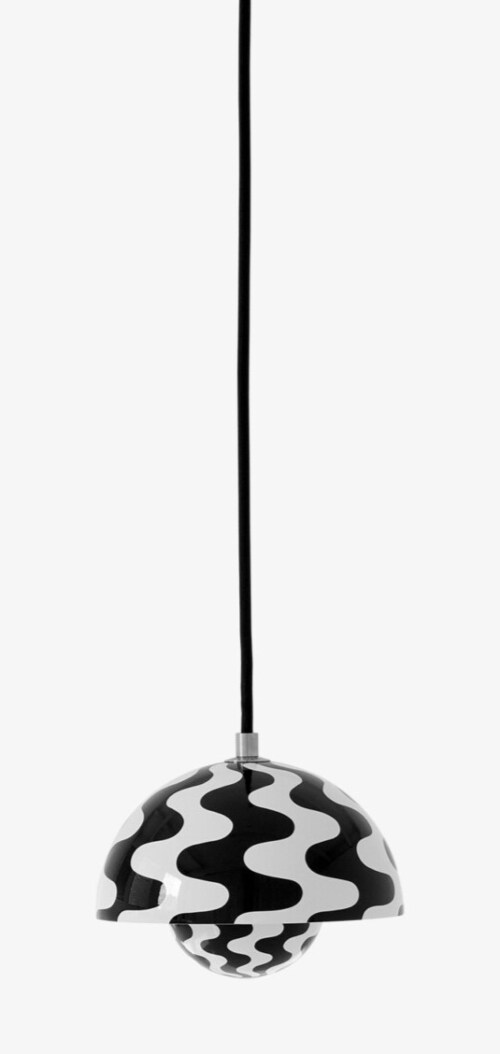&tradition Flowerpot VP10 hanglamp-Black & White Pattern