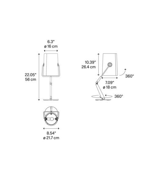 Diesel with Lodes Fork tafellamp-Antraciet ivoor