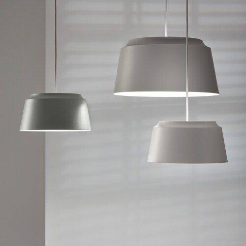 Puik Groove hanglamp-Light grey-Small