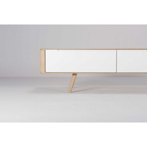 Gazzda Ena TV Sideboard tv-meubel 55 cm-225x55 cm-Hardwax oil white