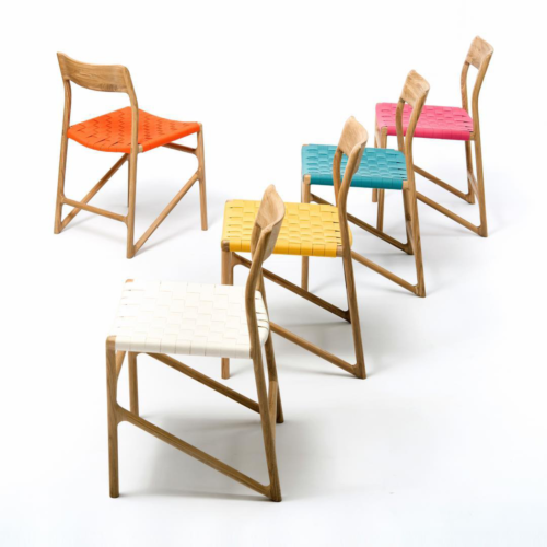 Gazzda Fawn Chair natural stoel-Orange