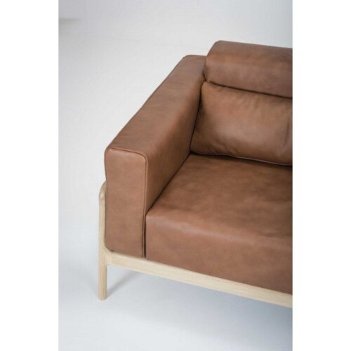 Gazzda Fawn Dakar Leather sofa 3 seater bank-Whiskey 2732