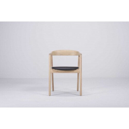 Gazzda Muna Dakar Leather Chair stoel-Black 0500