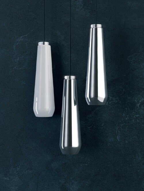 Diesel with Lodes Glass Drop hanglamp-Chroom
