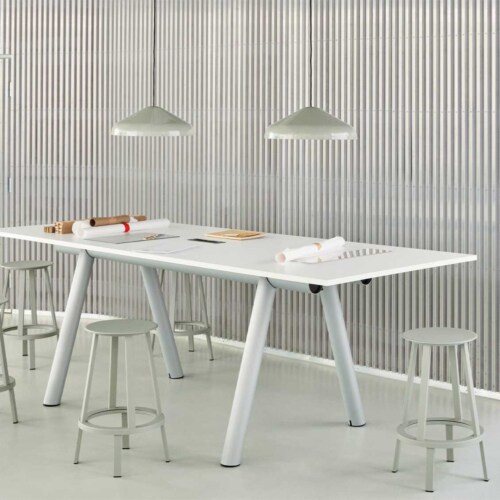 HAY Boa tafel-Eiken - Charcoal-420x128x75 cm