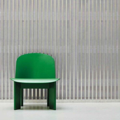 HAY Chisel loungestoel beuken onderstel-Canvas 926 / Lush green
