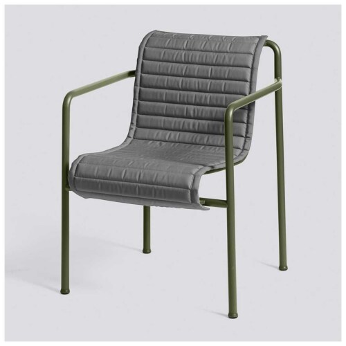 HAY Palissade Dining armchair quilted kussen-Anthracite