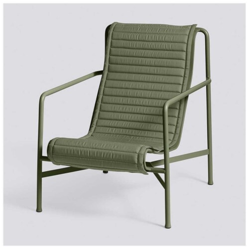 HAY Palissade Lounge chair high quilted kussen-Olive
