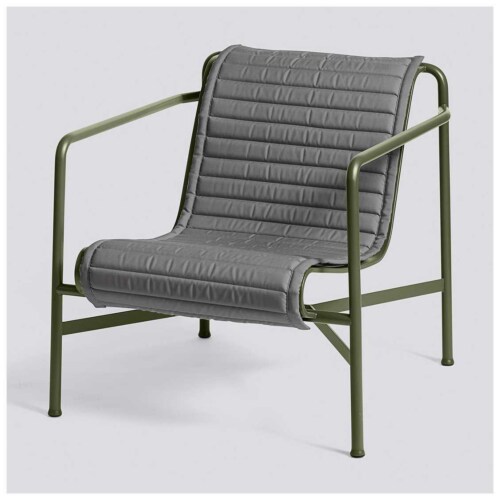 HAY Palissade Lounge chair low quilted kussen-Anthracite