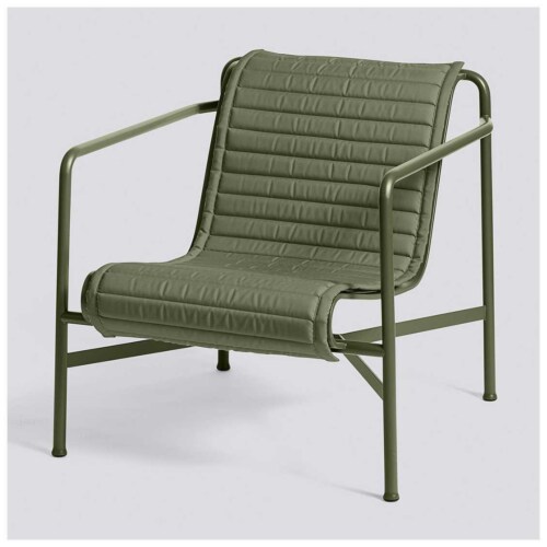 HAY Palissade Lounge chair low quilted kussen-Olive