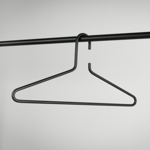 Spinder Design Senza 6 (set van 3) kledinghanger-Zwart