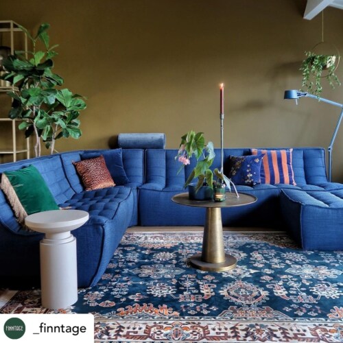 Ethnicraft N701 Sofa corner hoekdeel-Blauw
