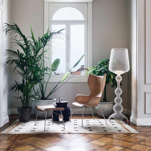 Kartell K/Wood stoel beuken-Donker hout-Zwart