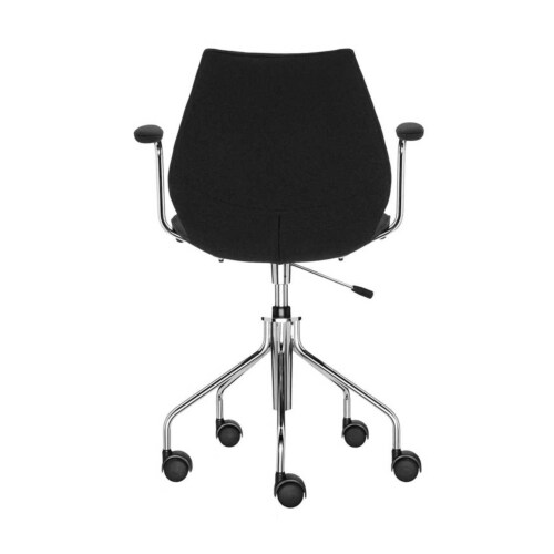 Kartell Maui Soft bureaustoel -Met armleuning-Zwart