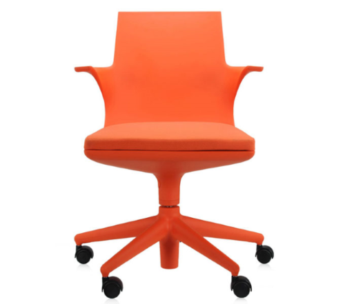 Kartell Spoon Chair bureaustoel-Oranje