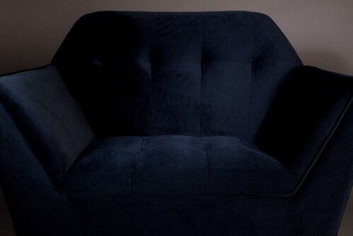 Dutchbone Kate fauteuil-Donker blauw