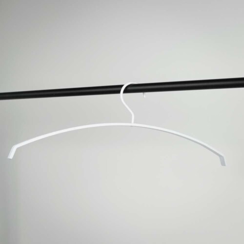 Spinder Design Silver kledinghanger (set van 5)-Wit