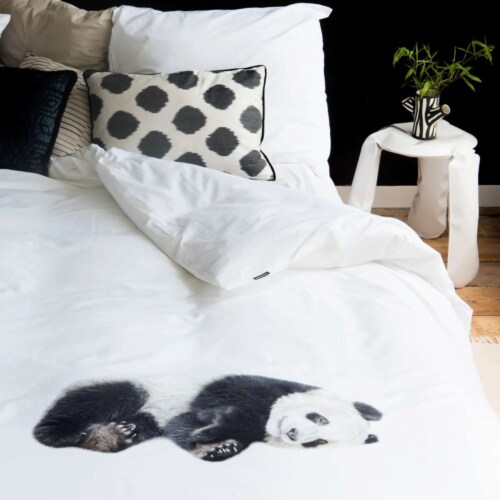 Snurk Lazy Panda dekbedovertrek-260x200/220 cm-Flanel