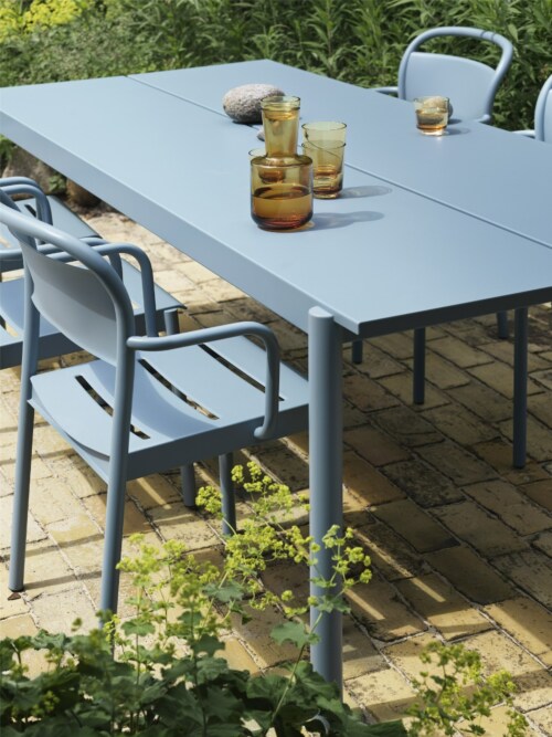muuto Linear tafel 200x75 cm-Pale blue